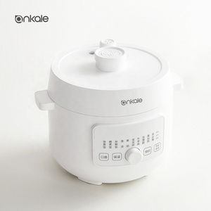 New Trend White 2L Mini Rice Cooker Soup High-pressure Stockpot Multifunctional Ceramic Inner Pot For Electric Pressure Cooker