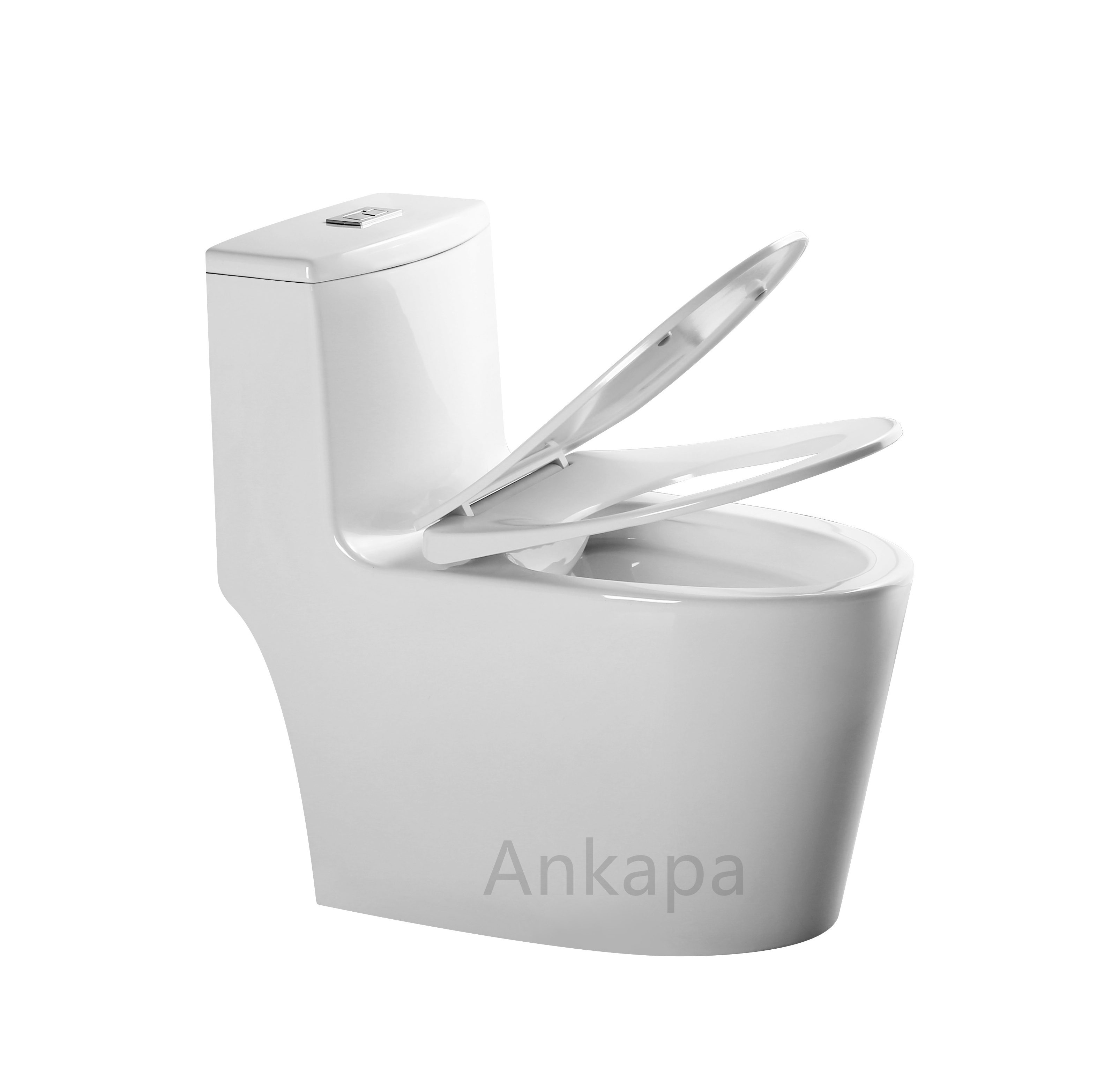 Ankapa Recommended Elegant One Piece Unique Sanitary Close-coupled WC Toilet For Bathroom washdown rimless one piece toilet