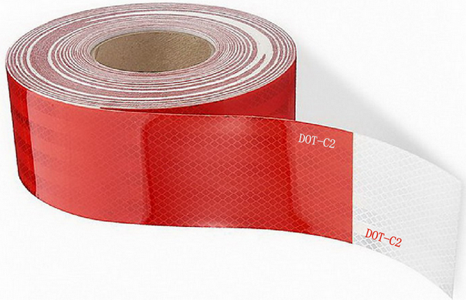 Fluorescent Yellow Silver Red Conspicuity Reflective Tape for Traffic Signs