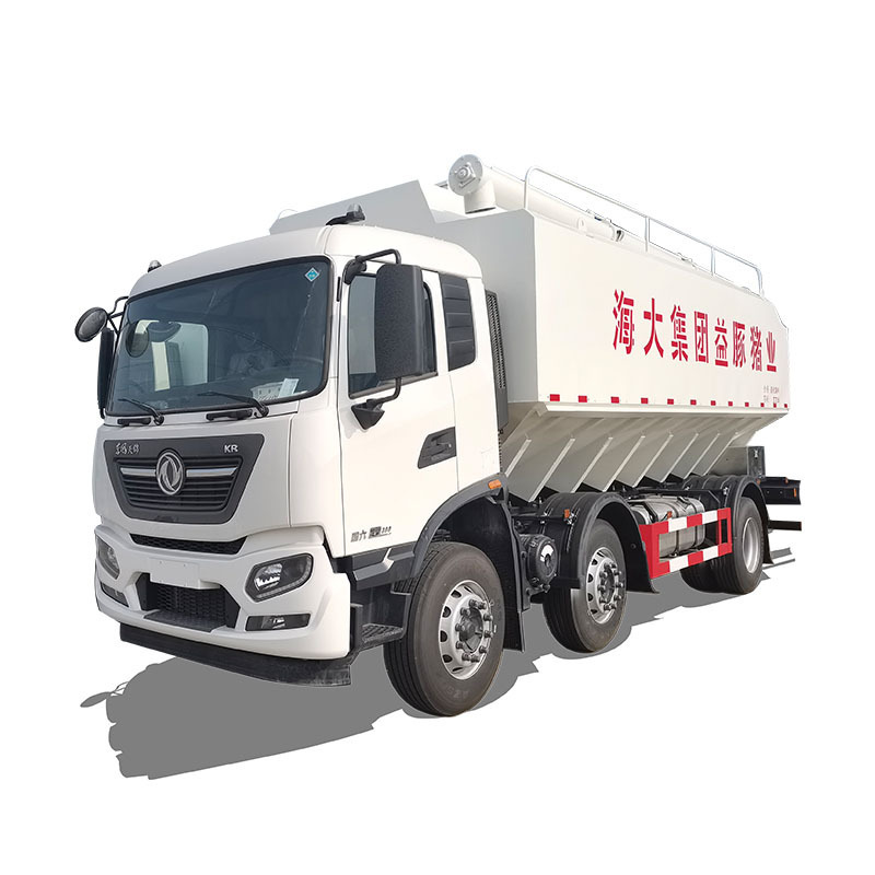 Good quality dongfeng 6*2 15 ton chicken cattle pig feed truck for poultry feed transport