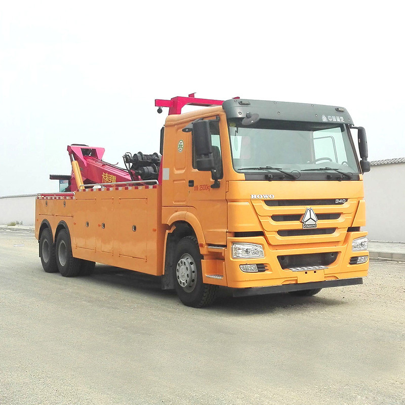 SINOTRUK new or used 6*4 20 ton tow truck with crane wrecker truck for road rescue