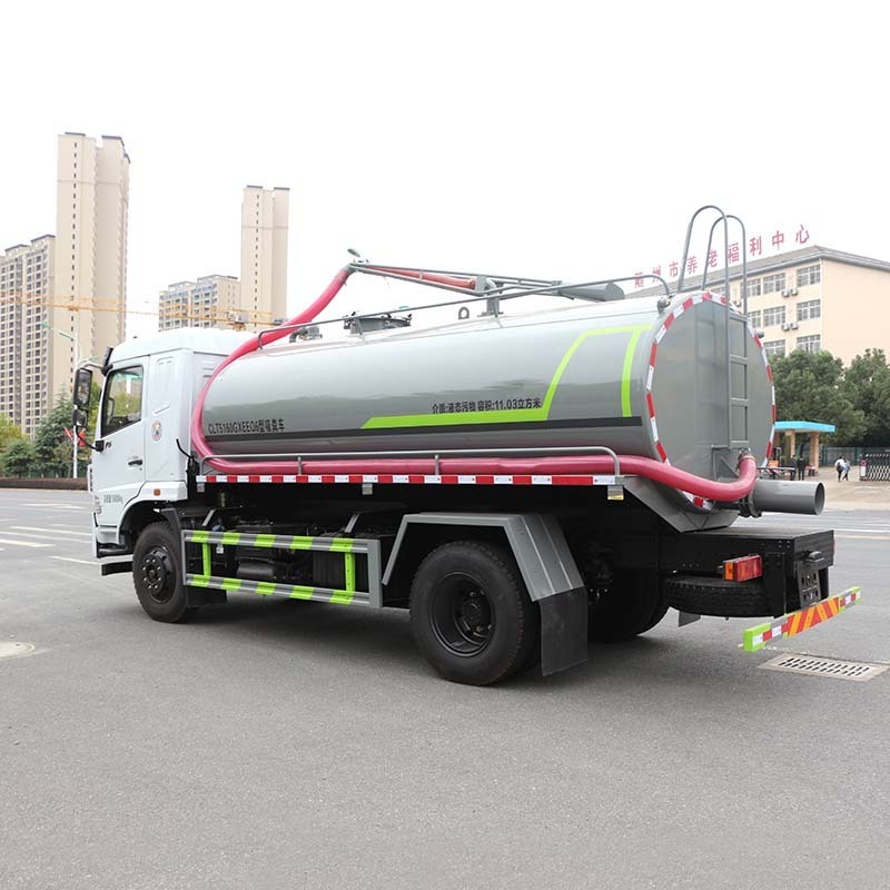 12500L new or used 4*2 6 wheels dongfeng special vacuum pump septic tank vacuum sewage suction trucks