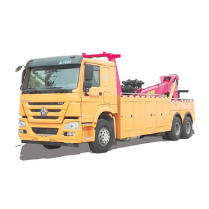 SINOTRUK new or used 6*4 20 ton tow truck with crane wrecker truck for road rescue