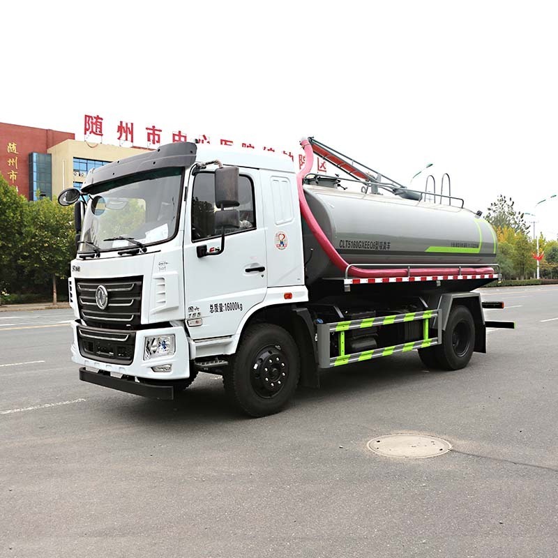 12500L new or used 4*2 6 wheels dongfeng special vacuum pump septic tank vacuum sewage suction trucks