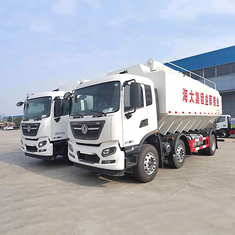 Good quality dongfeng 6*2 15 ton chicken cattle pig feed truck for poultry feed transport