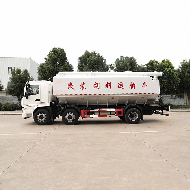 SHACMAN 15 ton automatic feeding chicken pig cattle bulk feed delivery truck for sale