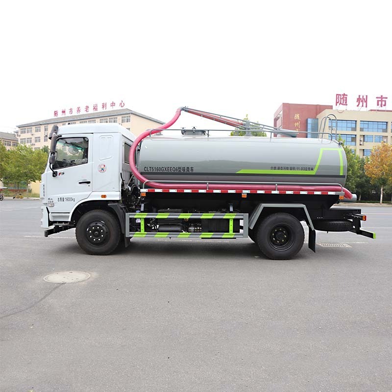 12500L new or used 4*2 6 wheels dongfeng special vacuum pump septic tank vacuum sewage suction trucks