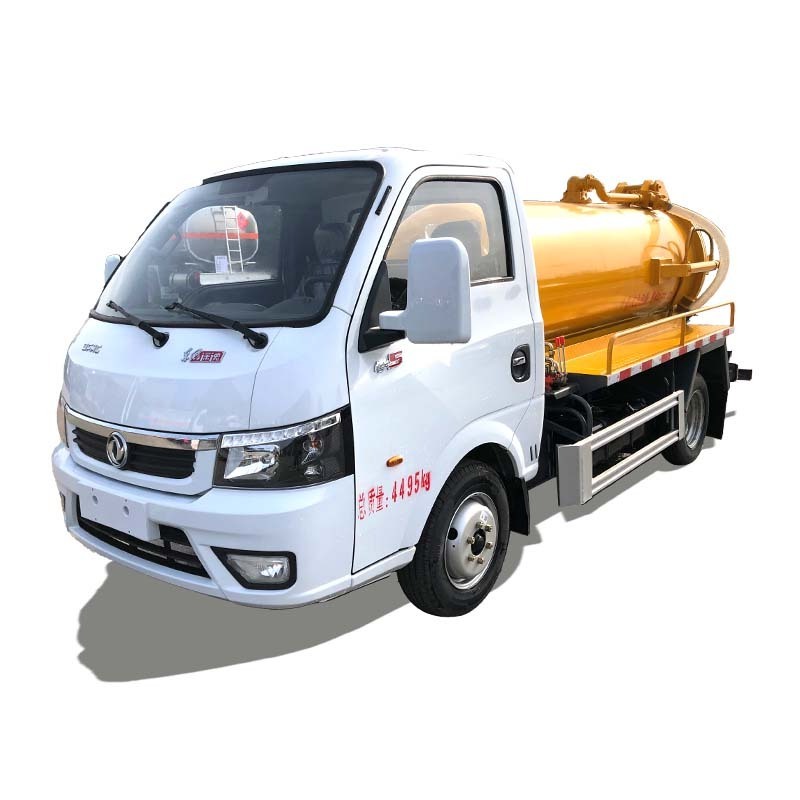 Dongfeng new o used cheap price small 2000 liters 4*2 vacuum pump mini sewage suction truck