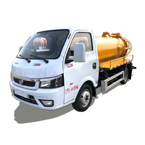 Dongfeng new o used cheap price small 2000 liters 4*2 vacuum pump mini sewage suction truck