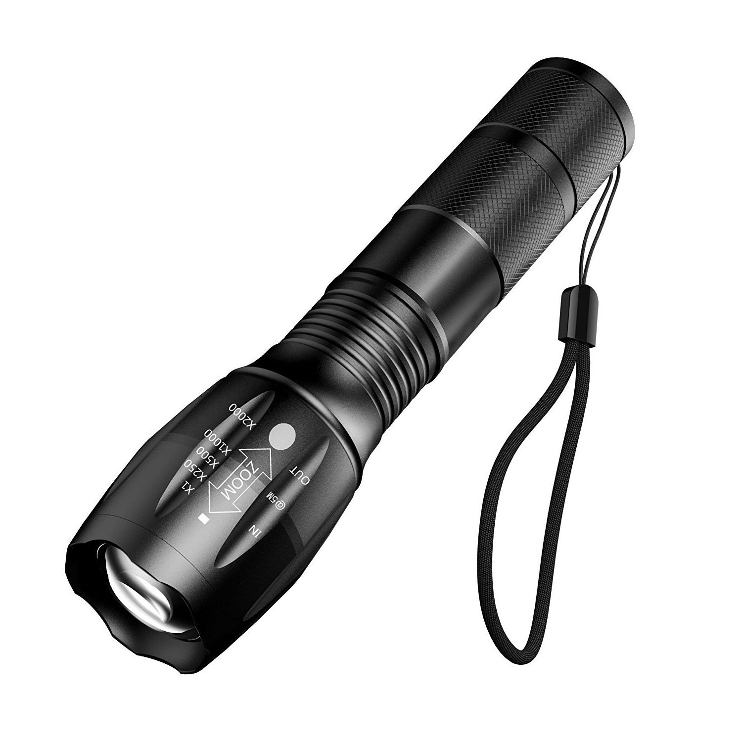 High Power Camp Waterproof Flash Light Set Powerful Rechargeable Battery Tactical Torch Flashlights