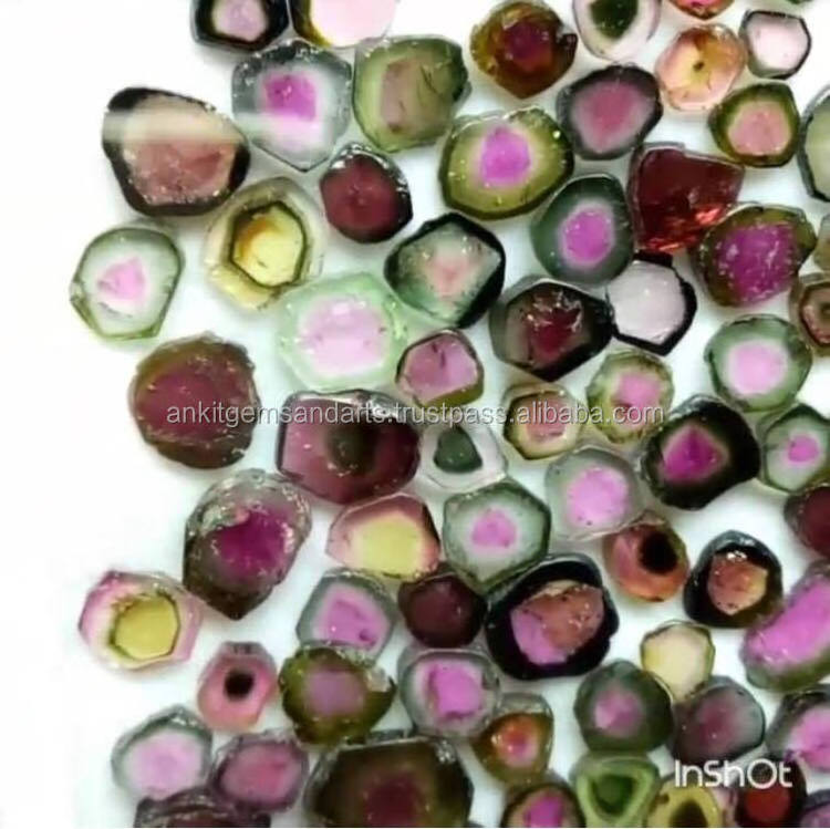 Natural Watermelon Tourmaline Gemstones