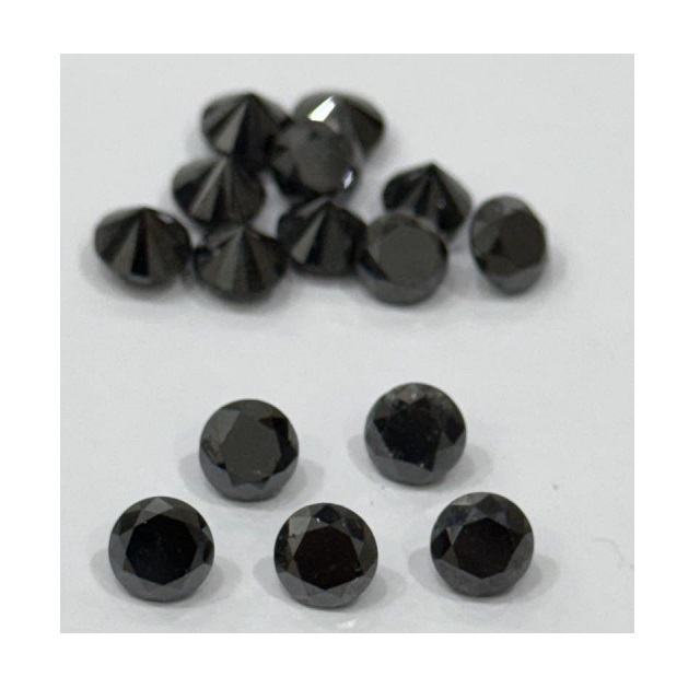 Gem Quality Certified Natural Black Diamonds Loose Diamonds Round Brilliant manufacturer wholesale round cut real black diamond