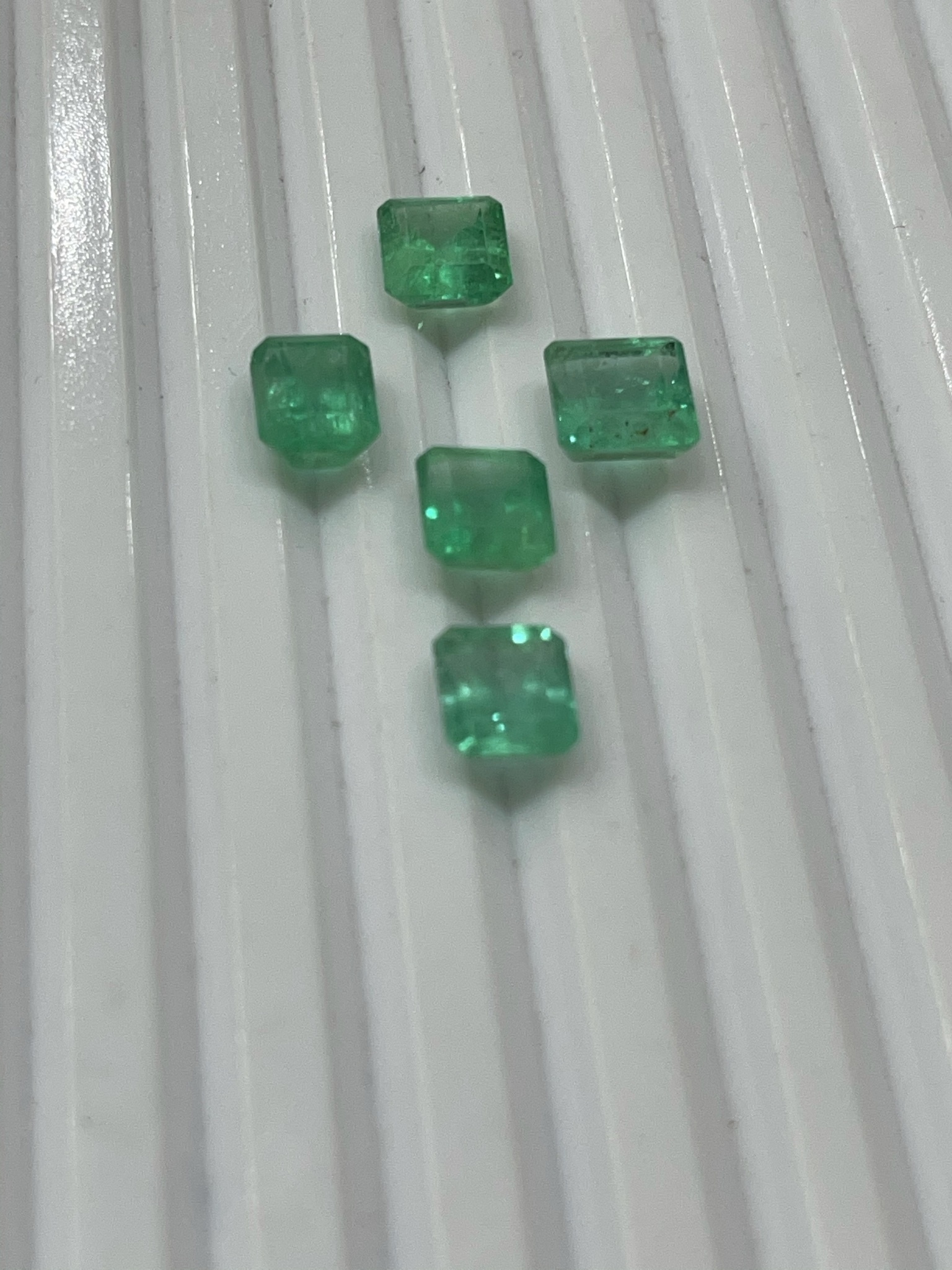 Loose Colombian Emeralds High Quality Ring Size Colombian Emeralds