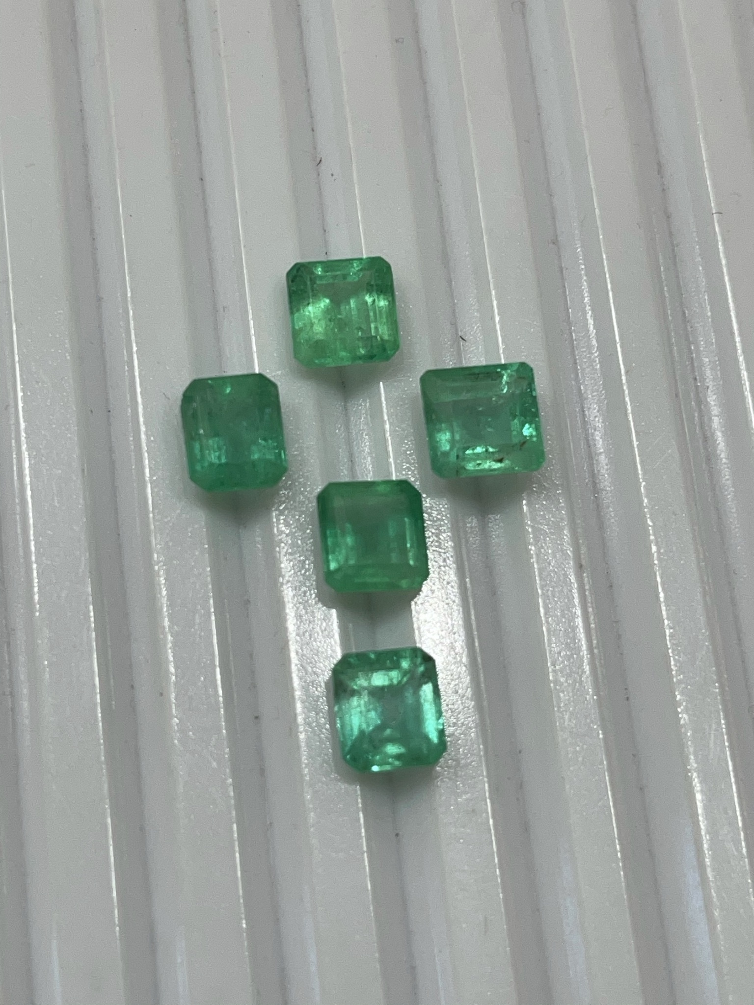 Loose Colombian Emeralds High Quality Ring Size Colombian Emeralds