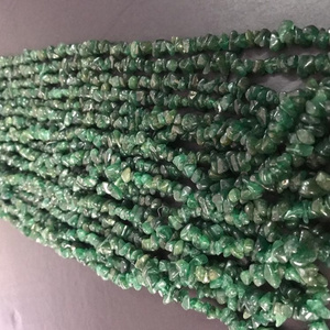 Natural Green Jade Beads Uncut Chipped Beads