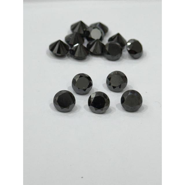 Gem Quality Certified Natural Black Diamonds Loose Diamonds Round Brilliant manufacturer wholesale round cut real black diamond