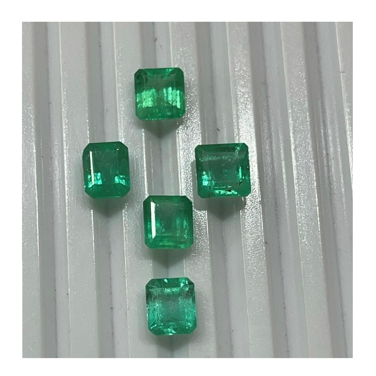 Loose Colombian Emeralds High Quality Ring Size Colombian Emeralds