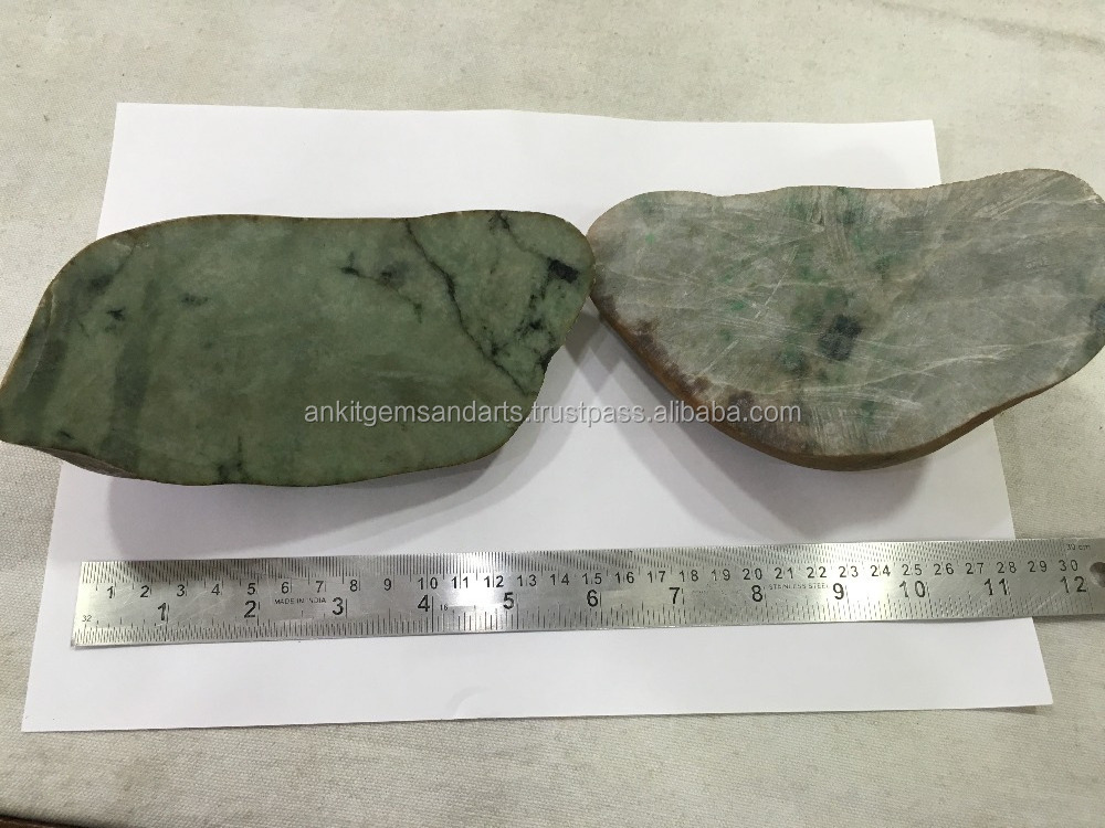 Rough Green Myanmar Jade