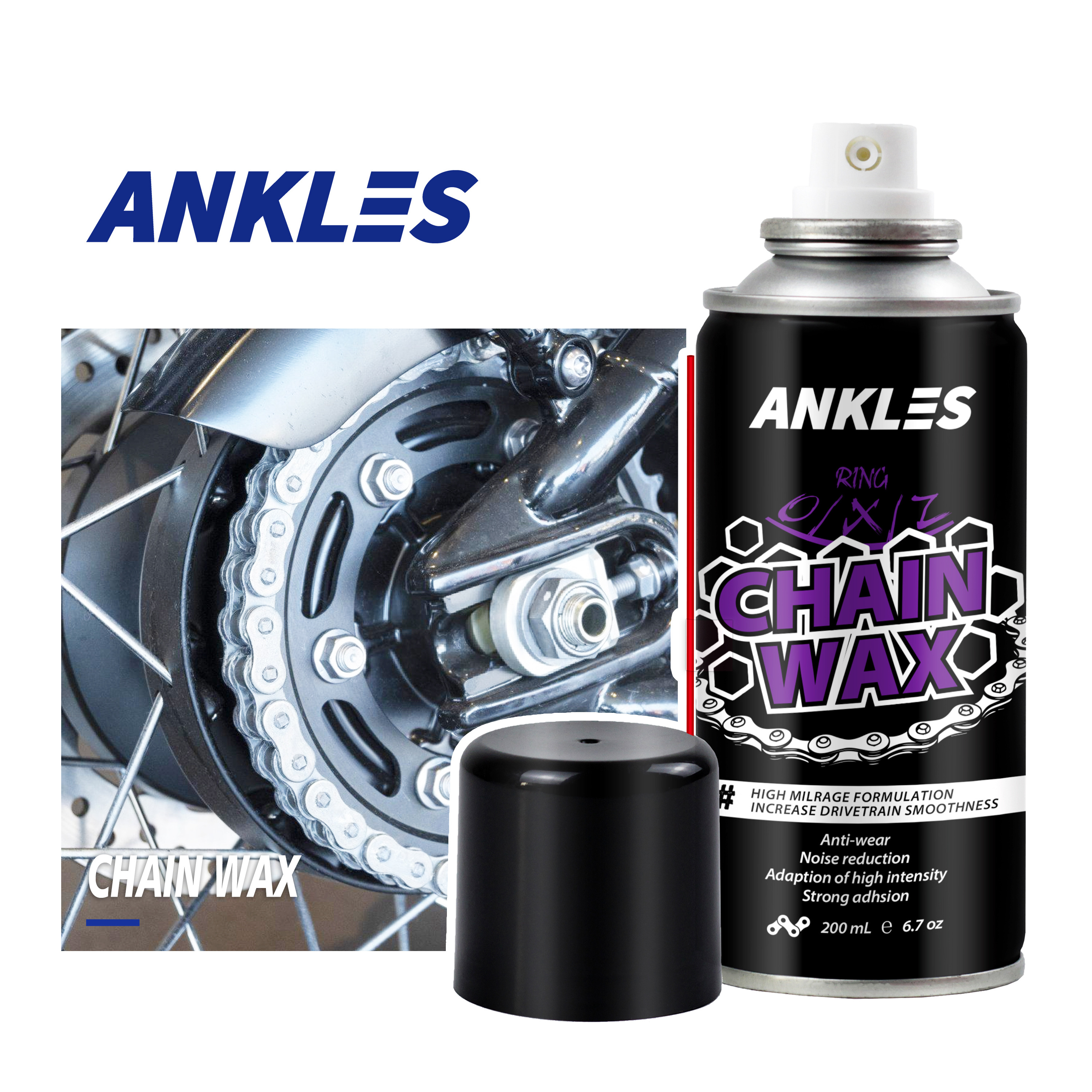 ANKLES High Quality automotive parts & accessories lubrication lubricant spray bike lube chain wax motorcycle Chain Wax