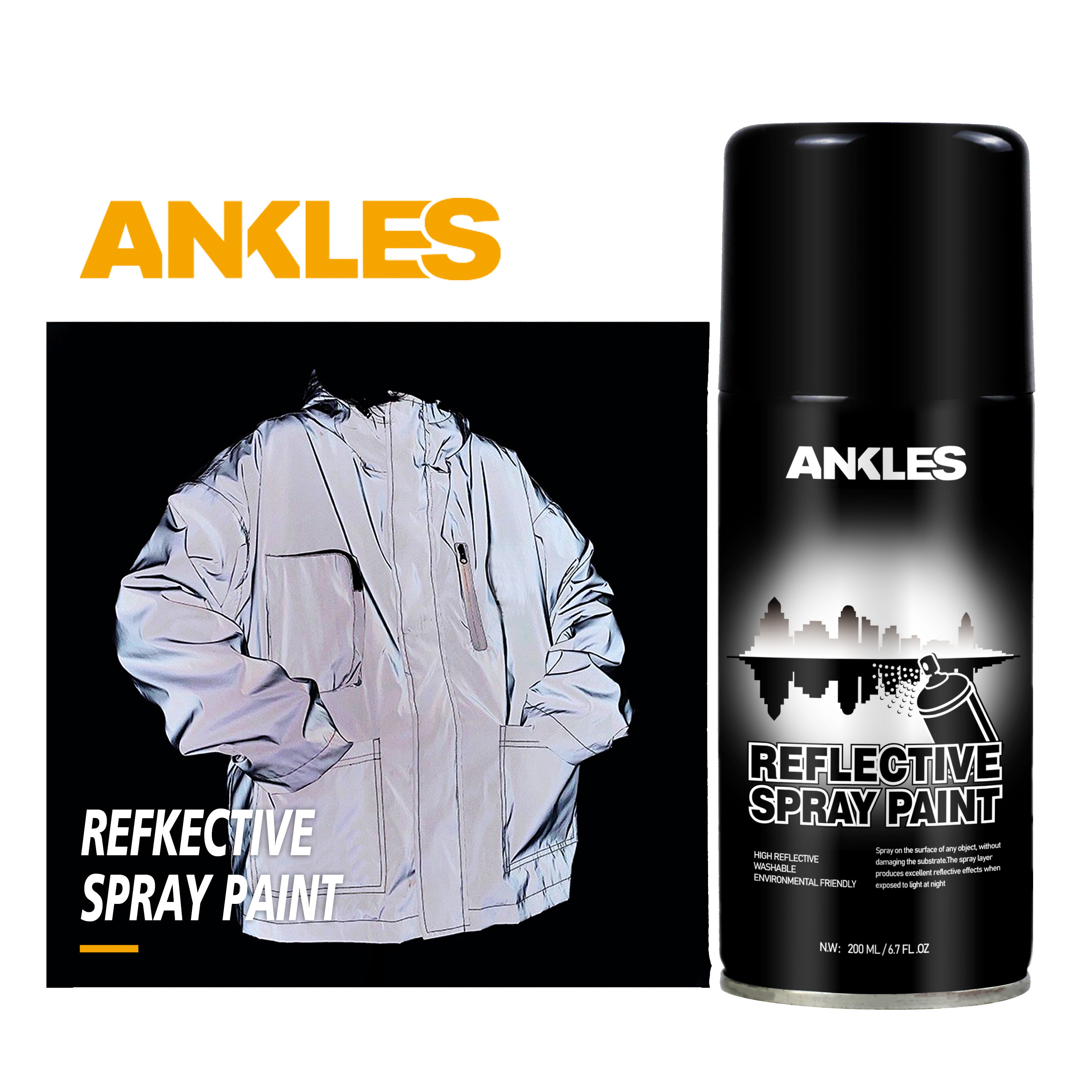 ANKLES 140ml Perfect Effect Glitter spray Paint life paint spray