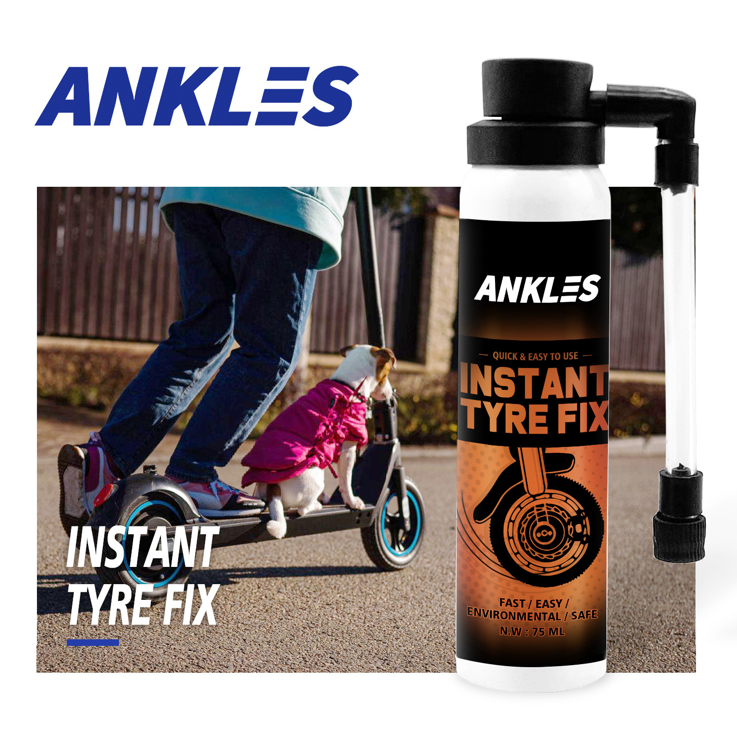 ANKLES wholesale Car Care inflator for tire sealer and tyre quick repair tire sealant