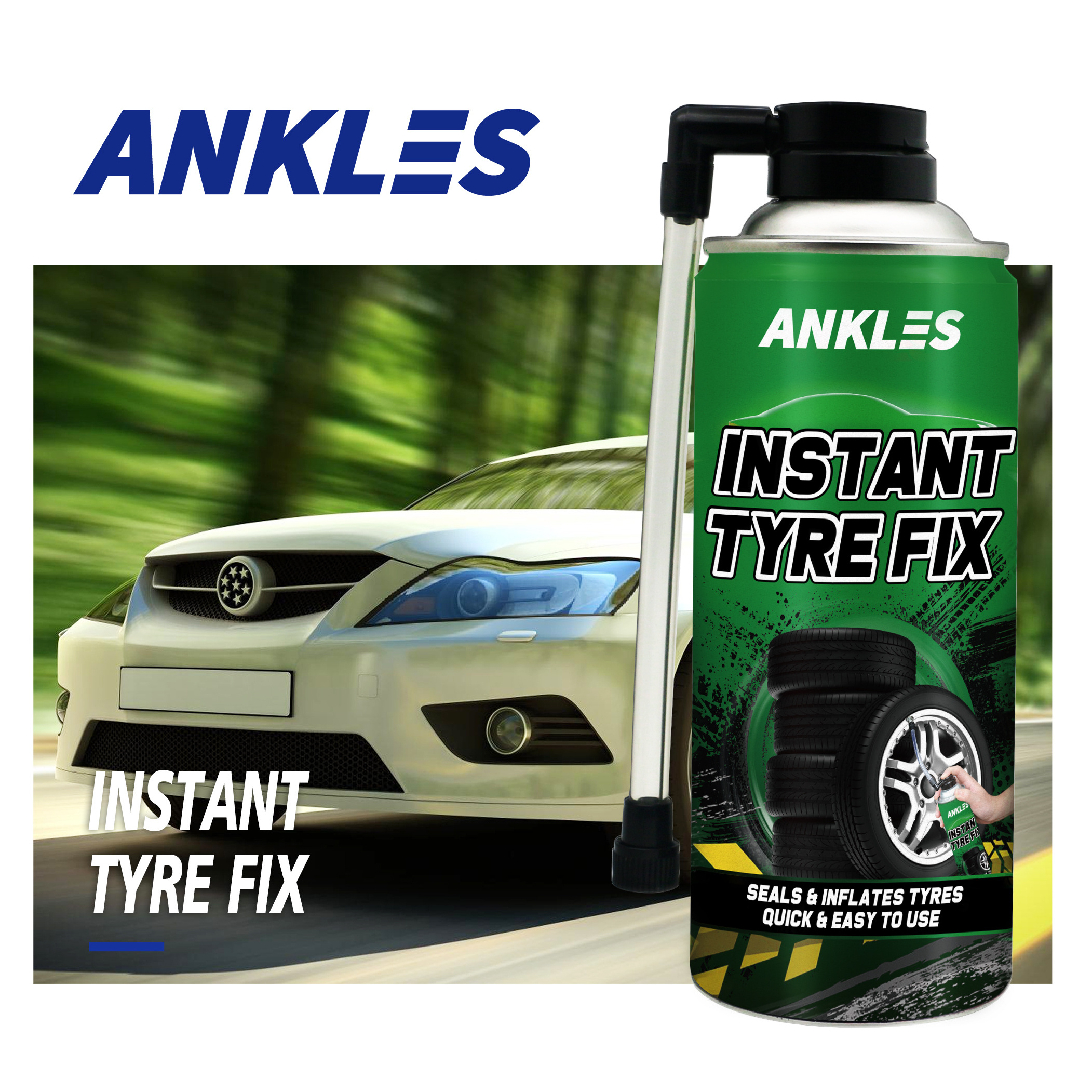 ANKLES 450ml car care motor bike tubeless ygp tire sealant and inflator tire sealant