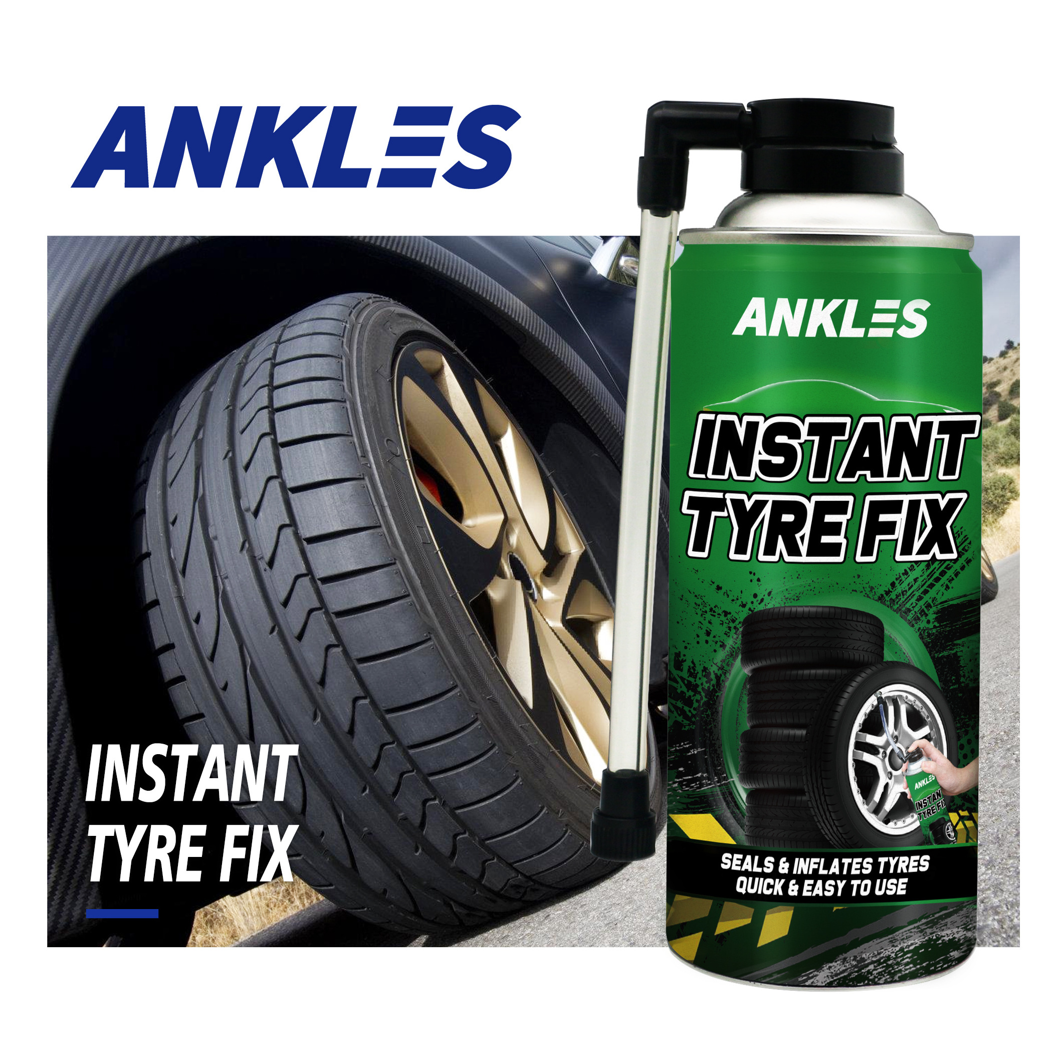 ANKLES 450ml car care motor bike tubeless ygp tire sealant and inflator tire sealant