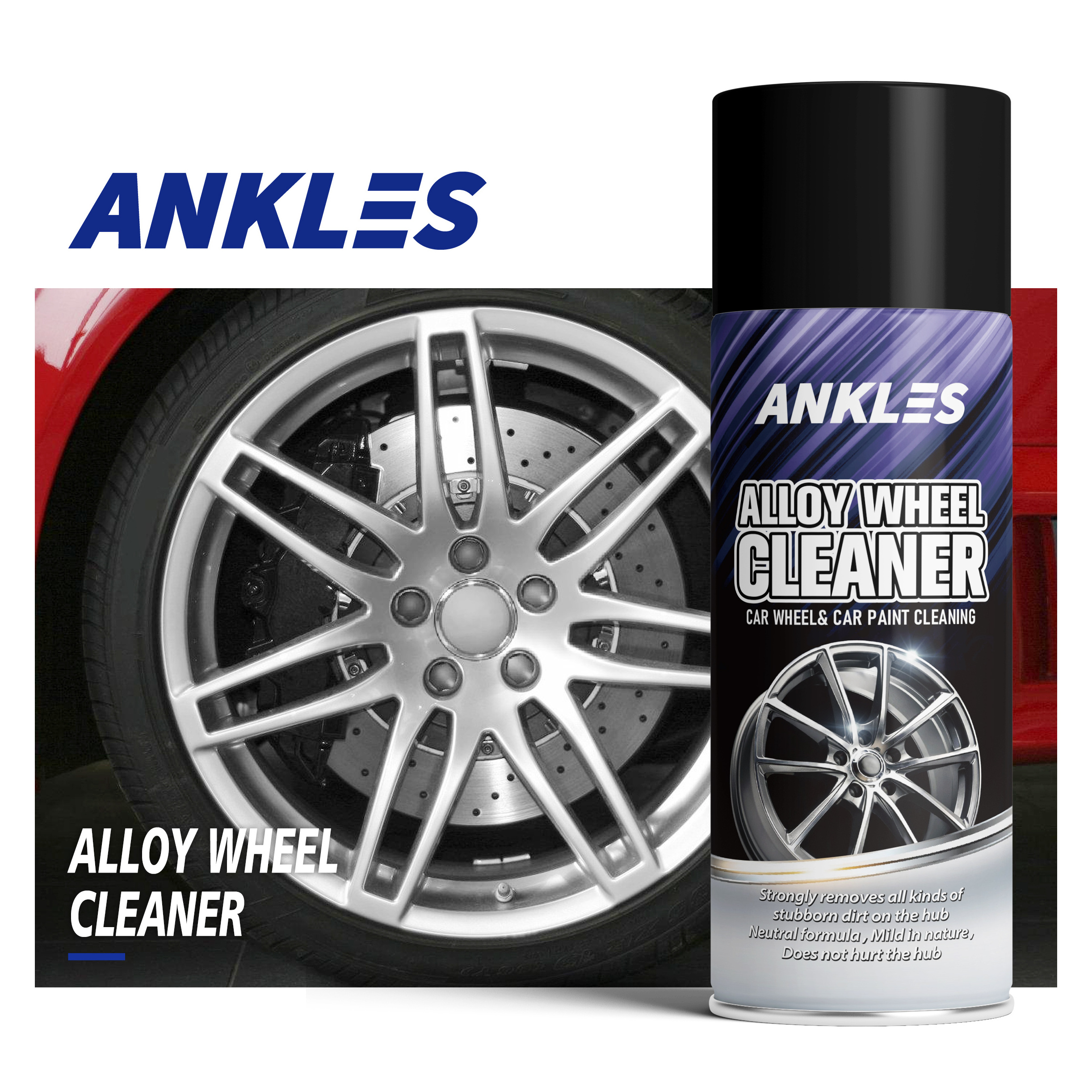 ANKLES high quality 500ml strong cleaning alloy wheel rim cleaner car cleaner spray alloy wheel cleaner