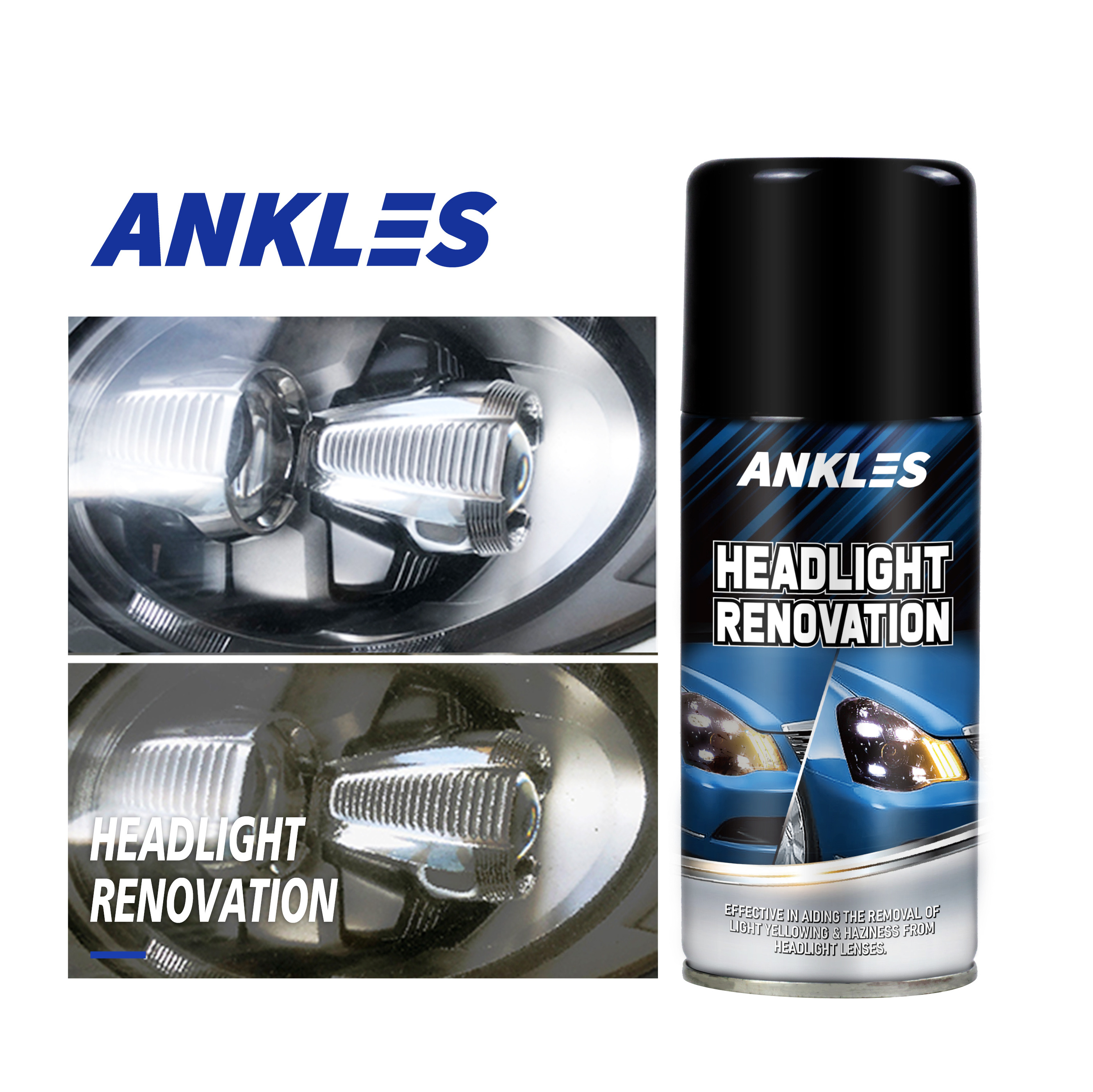 ANKLES Best Seller Car Care Renew Liquid Plastic Lamp Lens Cleaner & Polish Car Headlight Restoration Kit