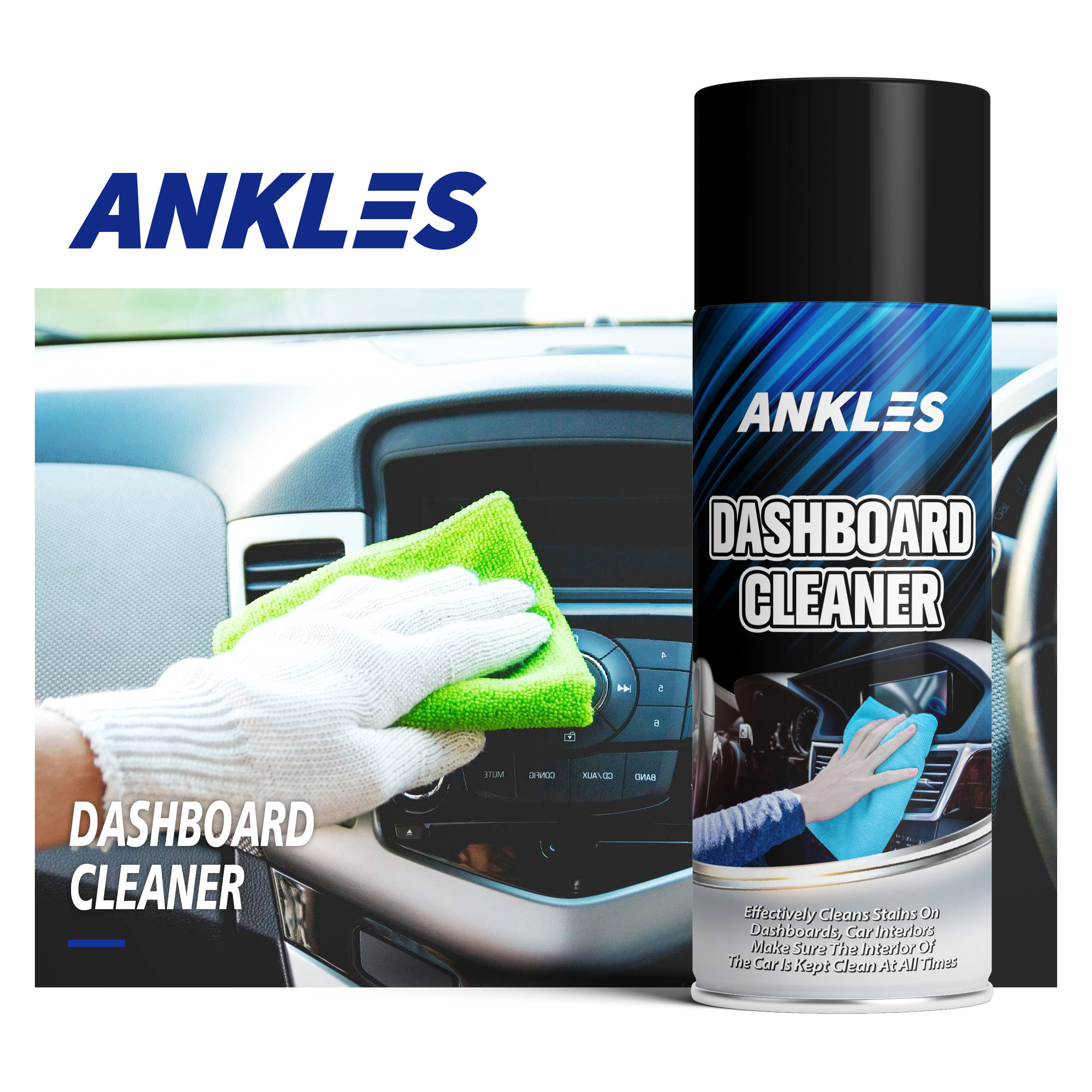 ANKLES wholesale custom dashboard cleaner shiner polish for cars best car interiors dashboard cleaner spray