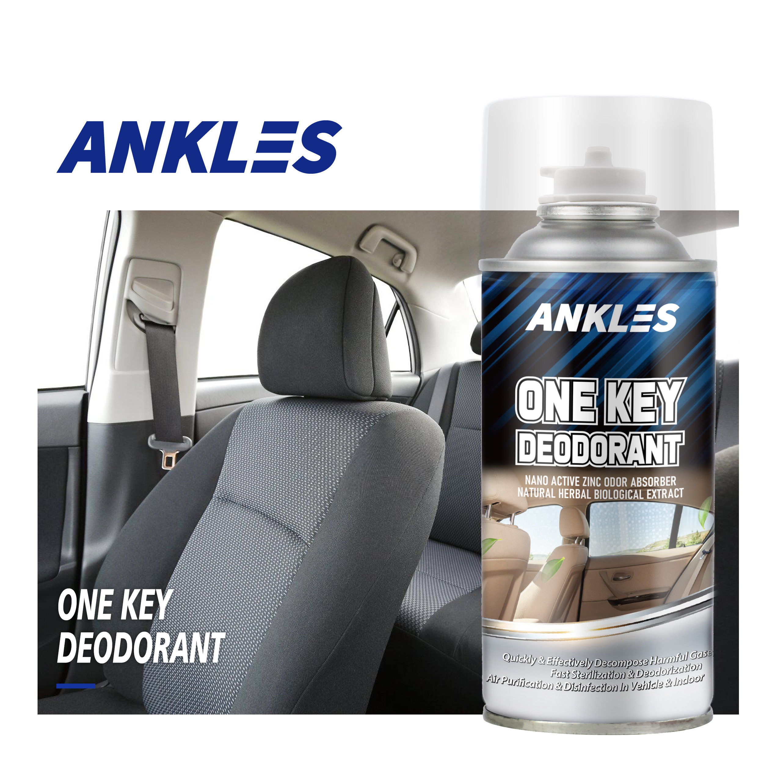 ANKLES 150ml car deodorant spray home perfume custom car air freshener one key car deodorant