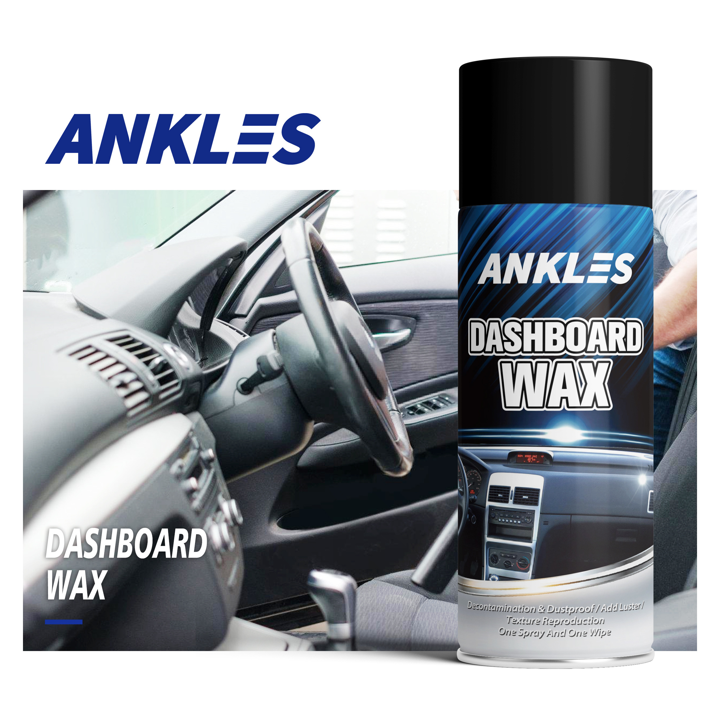 ANKLES wholesale custom dashboard cleaner shiner polish for cars best car interiors dashboard cleaner spray