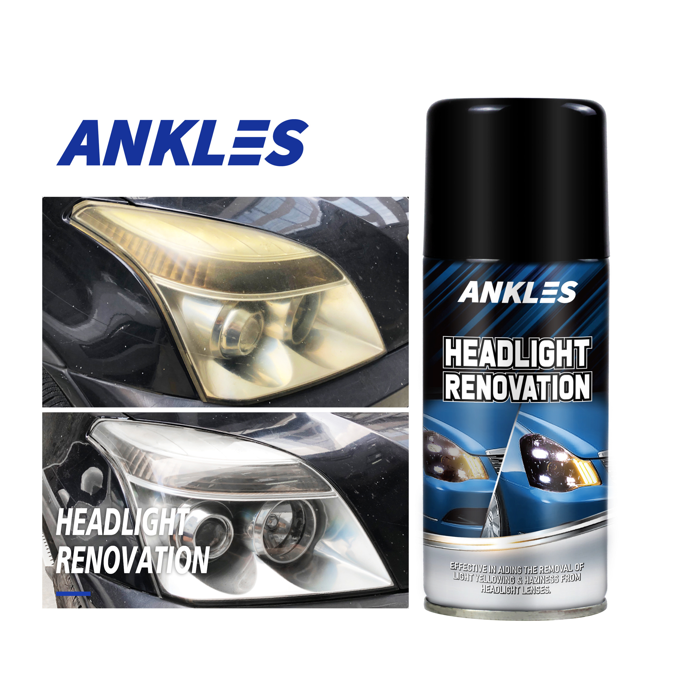 ANKLES Best Seller Car Care Renew Liquid Plastic Lamp Lens Cleaner & Polish Car Headlight Restoration Kit