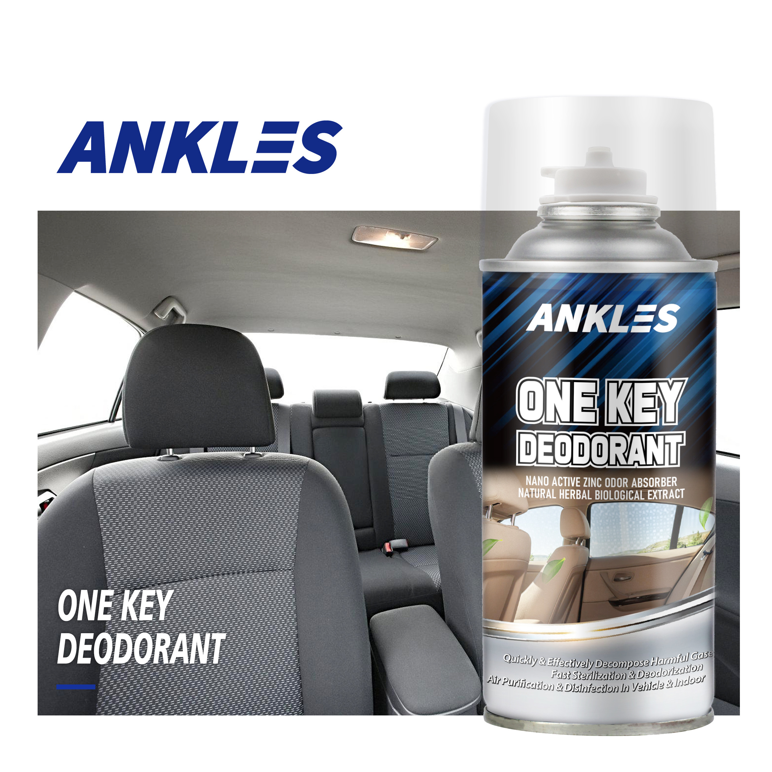 ANKLES 150ml car deodorant spray home perfume custom car air freshener one key car deodorant