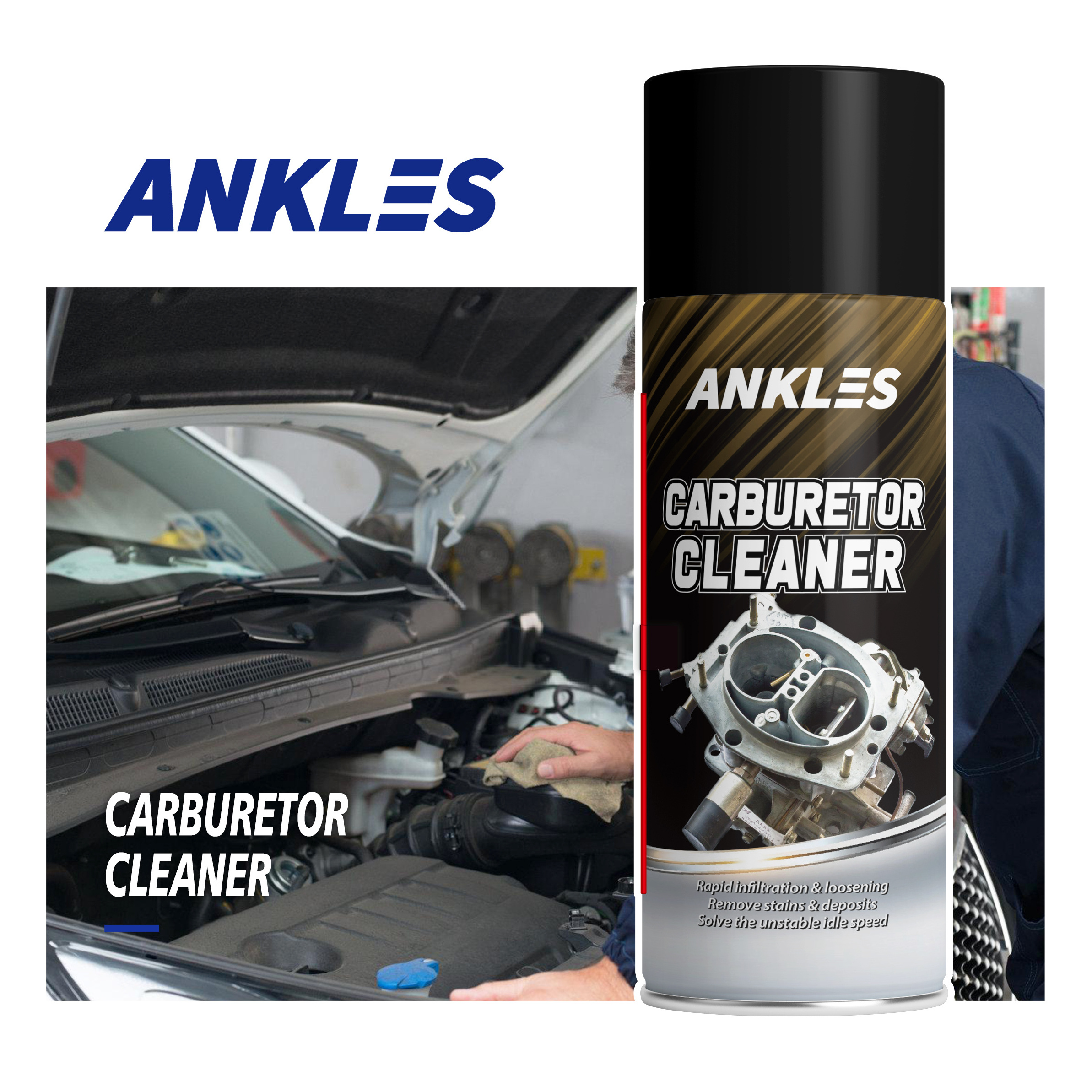 ANKLES super tech carb carburetor cleaner foam carburetor choke cleaner spray carburetor cleaner