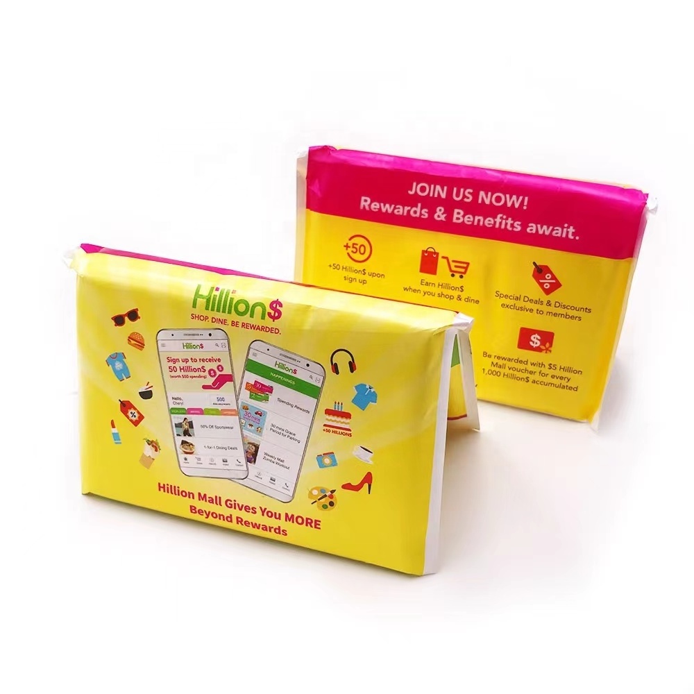 Customized Wallet Tissue Pack 3ply Paper for Advertising Pocket Tissue Travel Virgin Wood Pulp Facial Tissue Adjustable 3 Ply