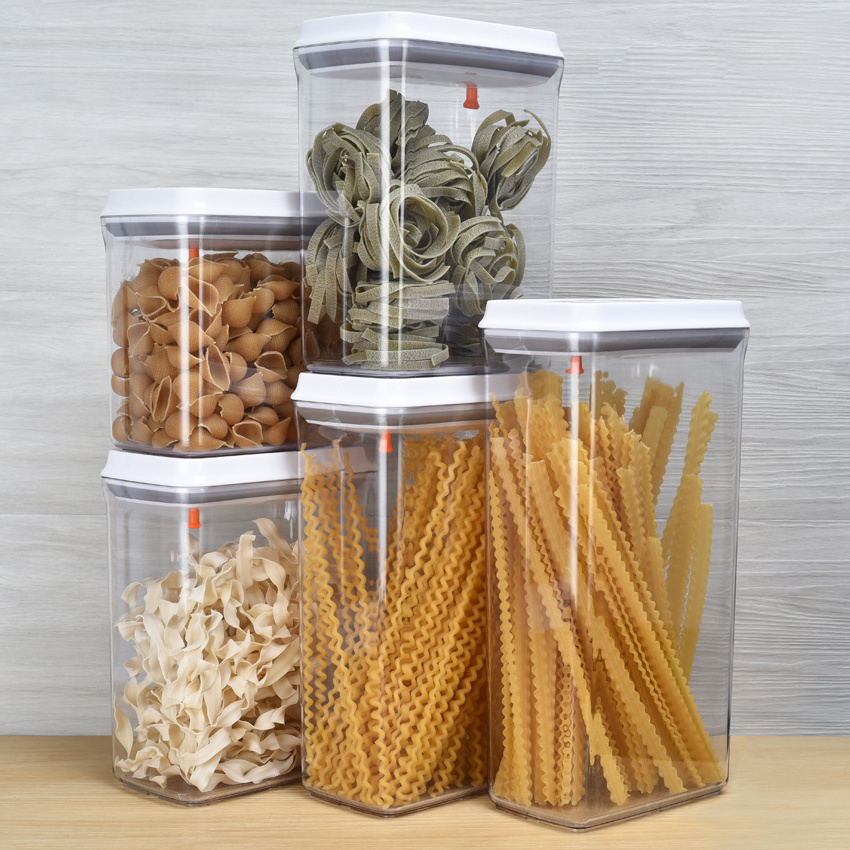 Hot Sales Sealed Cans kitchen organizer Durable storage boxes Clear Stackable Bpa-Free Pop Up Airtight food storage & container