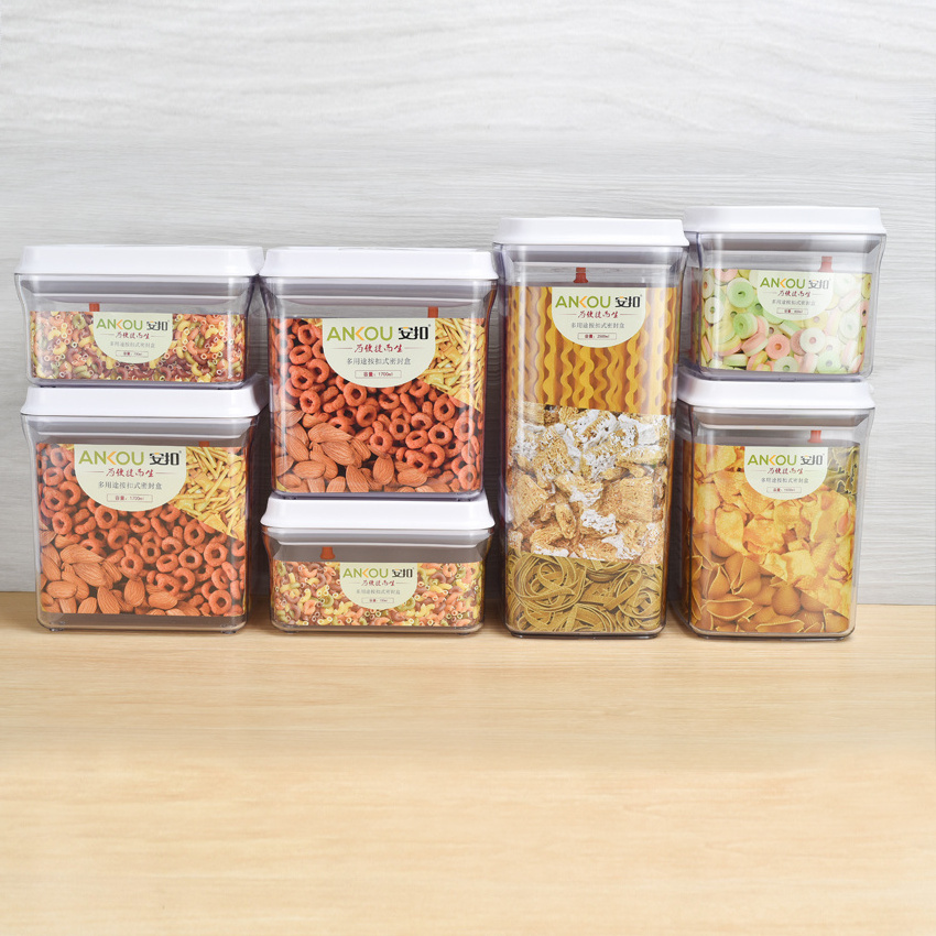 BPA Free Food Storage Container AS Storage 7pcs In A Set Fresh Keeping Crisper Refrigeration Dry Food Storage Box