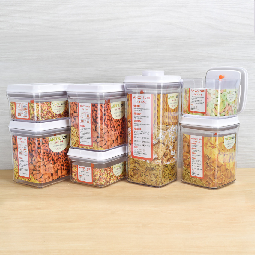 BPA Free Food Storage Container AS Storage 7pcs In A Set Fresh Keeping Crisper Refrigeration Dry Food Storage Box