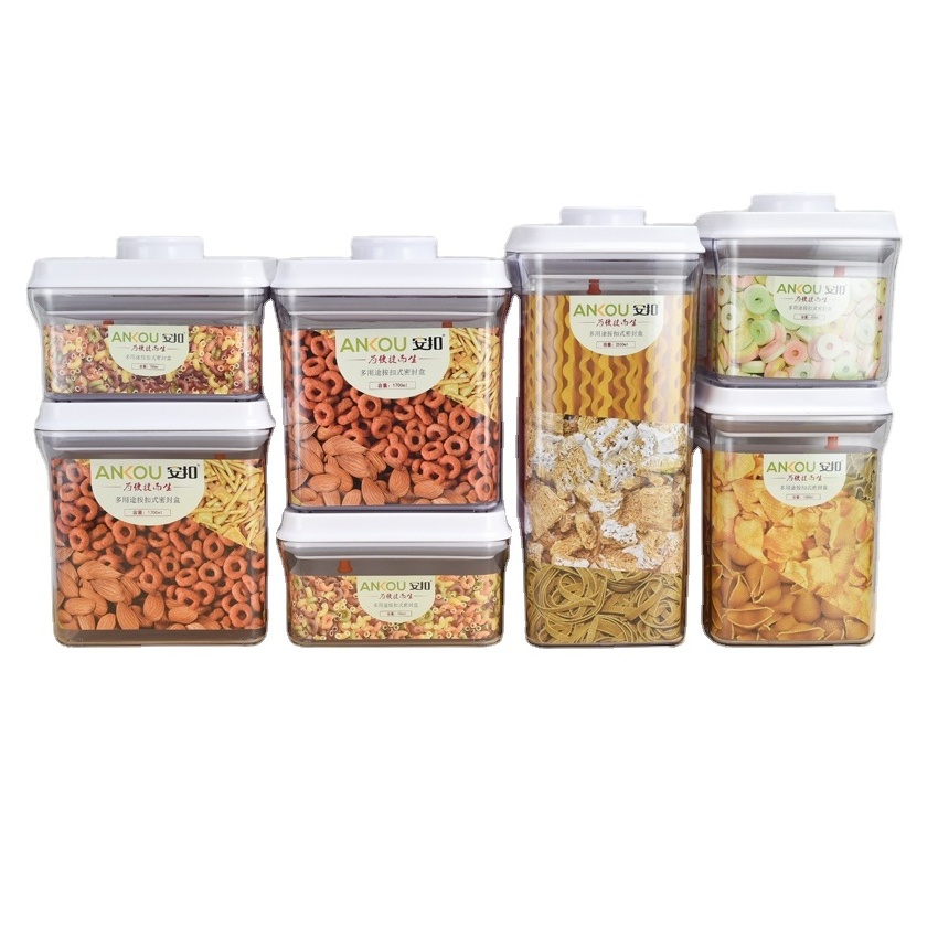 BPA Free Food Storage Container AS Storage 7pcs In A Set Fresh Keeping Crisper Refrigeration Dry Food Storage Box