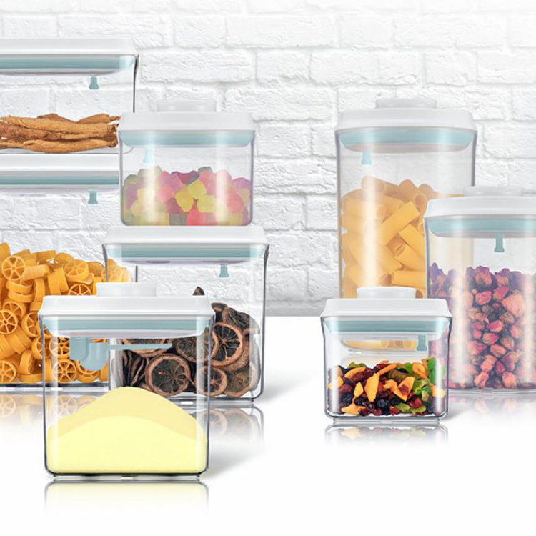 Hot Selling Fridge Kitchen Storage Container Box Set Food Storage Jar With Lids