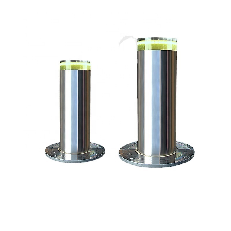 304 Stainless Steel Bollard Automatic Rising Post Hydraulic Lifting Price Remote Control Parking Bollards Outdoor