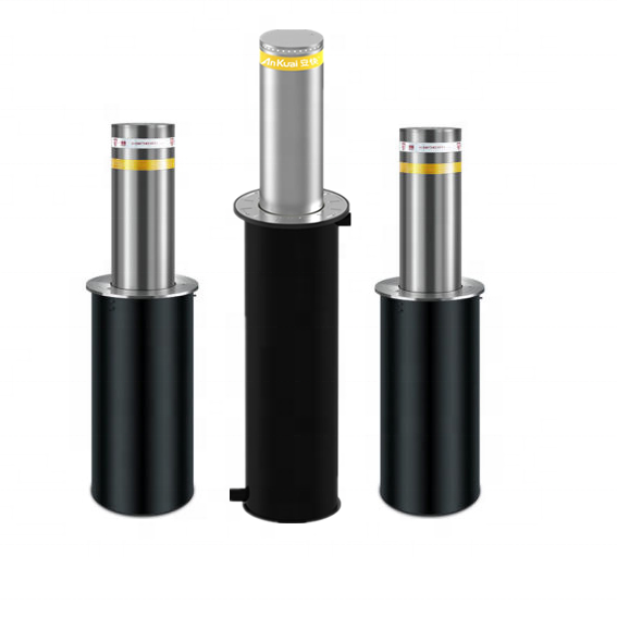 Stainless steel 304 Grade Water Proof Anti- Vehicle Collision Road Blocker Traffic Barrier Automatic hydraulic Rising Bollards