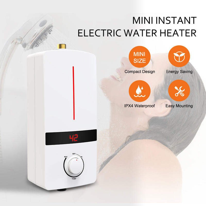 cheap price mini household bathroom shower 110 volt instant electric shower water heater for kitchen