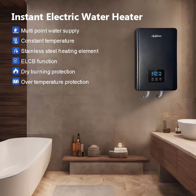 under sink portable hot water heater temperature sensor thermostat electric tankless water heater