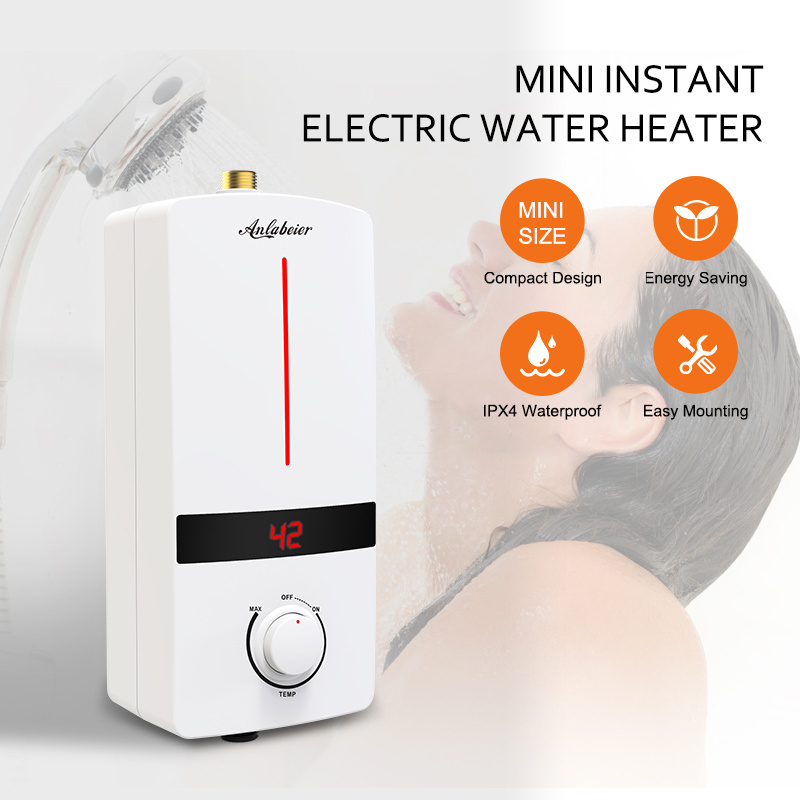 portable 220v 5000w small instant bathroom electric water heater 110v instant mini water heater