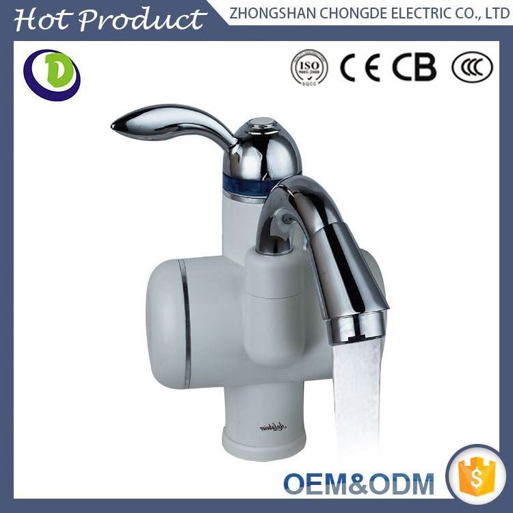 Instant electric water heater tap faucet with red copper heating element