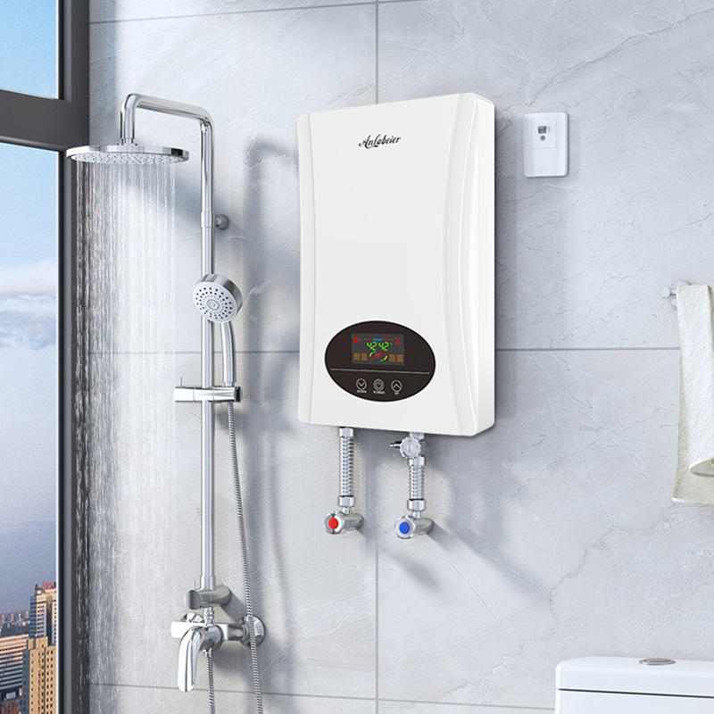 low-power malaysia 220V 50hz mini shower special slim wall panel bathroom 110 volt tankless water heater