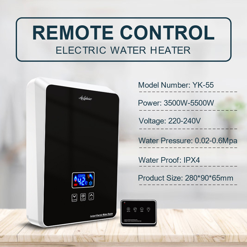 Endless hot water used instant electric hot water heater tankless intelligent shower water heater