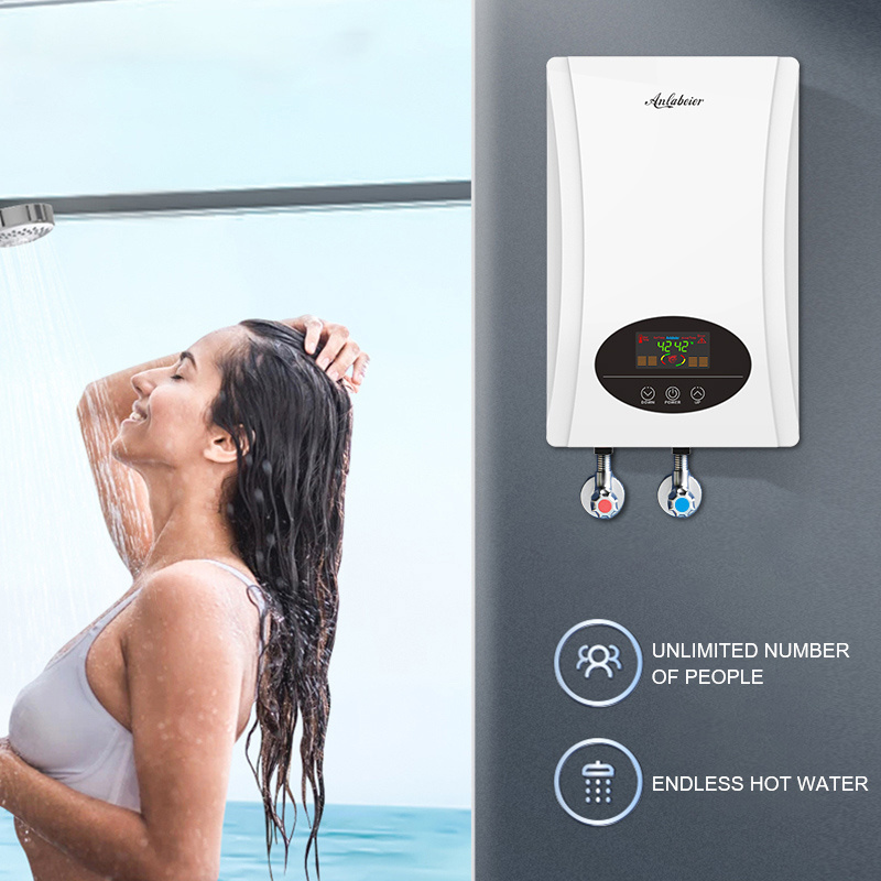 low-power malaysia 220V 50hz mini shower special slim wall panel bathroom 110 volt tankless water heater